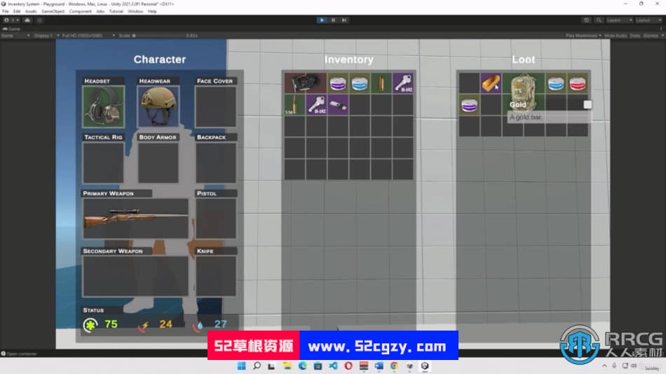 Unity高级游戏库存系统核心技术训练视频教程 Unity 第8张