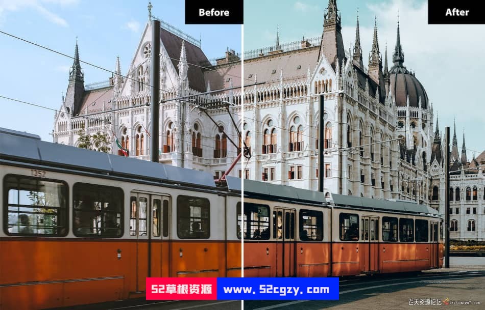【Lightroom预设】布达佩斯旅拍城市风光调色Budapest Lightroom Presets LR预设 第7张