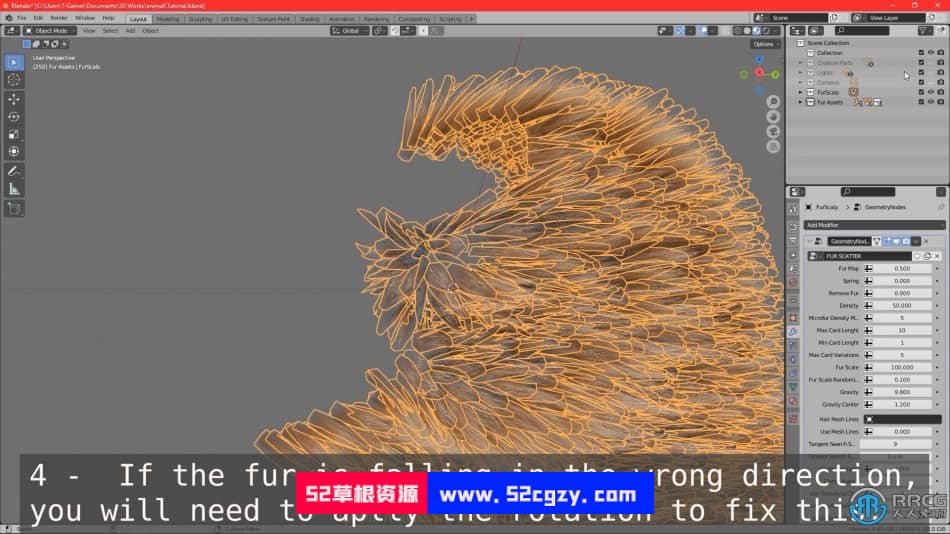 Blender麋鹿动物毛发实时制作视频教程 3D 第8张