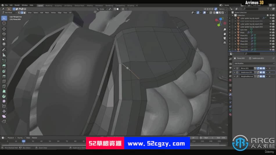 机甲怪兽概念艺术三维建模技术训练视频教程 3D 第6张