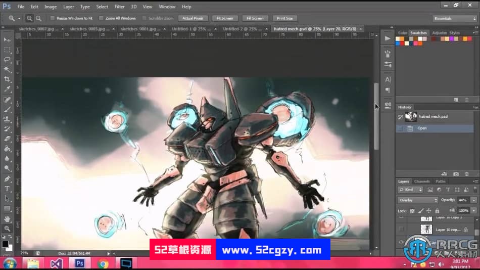 【中文字幕】生物机甲人物角色概念艺术设计视频教程 CG 第3张