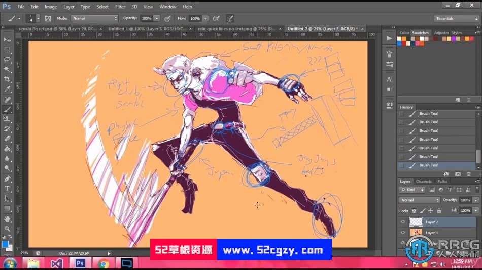 【中文字幕】生物机甲人物角色概念艺术设计视频教程 CG 第6张