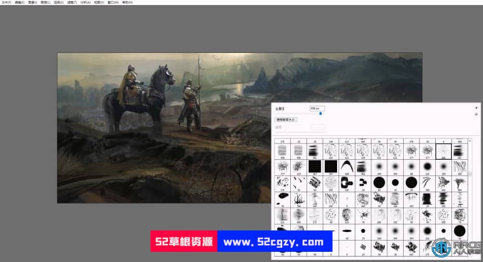 十字军远征军概念艺术数字绘画视频教程 PS教程 第2张
