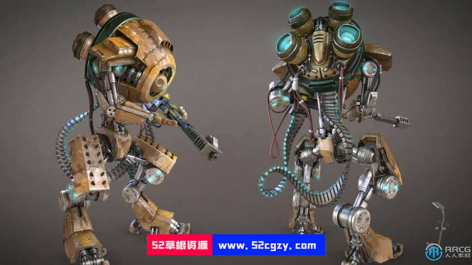 【中文字幕】3dsMax机器人硬表面建模技术视频教程 3D 第10张