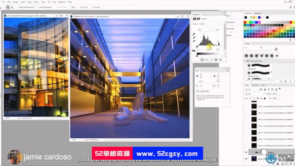 【中文字幕】3dsMax和Vray逼真建筑灯光照明技术训练视频教程 3D 第2张