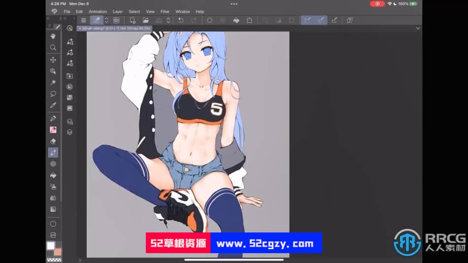 【中文字幕】女性动漫角色插画绘制实例训练视频教程 CG 第4张