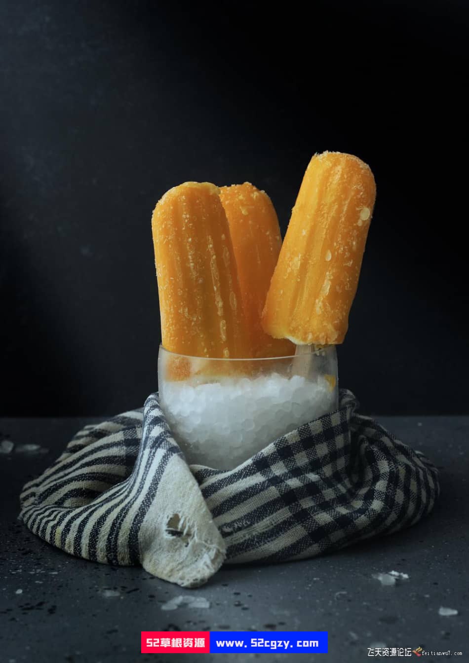 【中英字幕】黑暗和喜怒无常的冰棒美食产品摄影造型布光教程 摄影 第9张