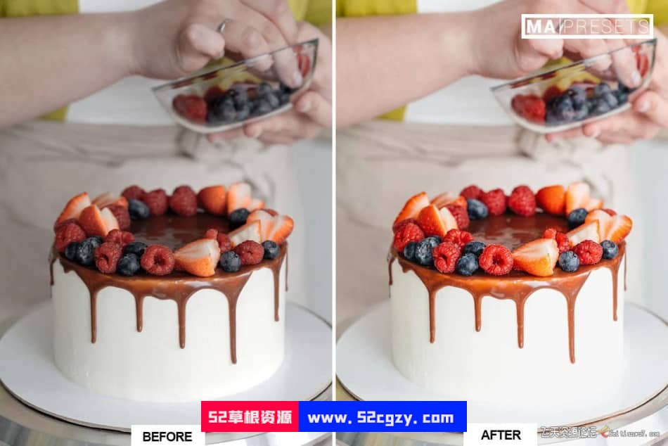 【Lightroom预设】明亮通透美食蛋糕后期调色STYLED CAKE Lightroom Preset LR预设 第7张