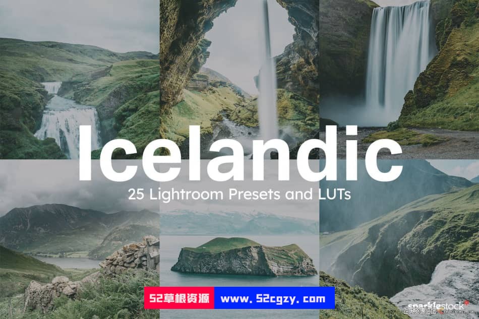 【Lightroom预设】冰岛风光摄影后期调色及无人机视频调色LUT预设 LR预设 第11张