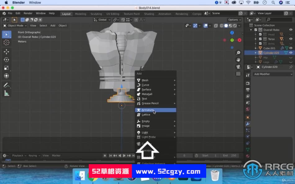 【中文字幕】Blender机器人绑定动画技术视频教程 3D 第5张