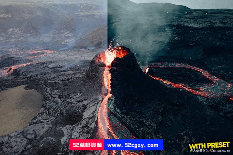 【Lightroom预设】ARTA Presets-火山风光摄影调色Volcano Presets LR预设 第4张