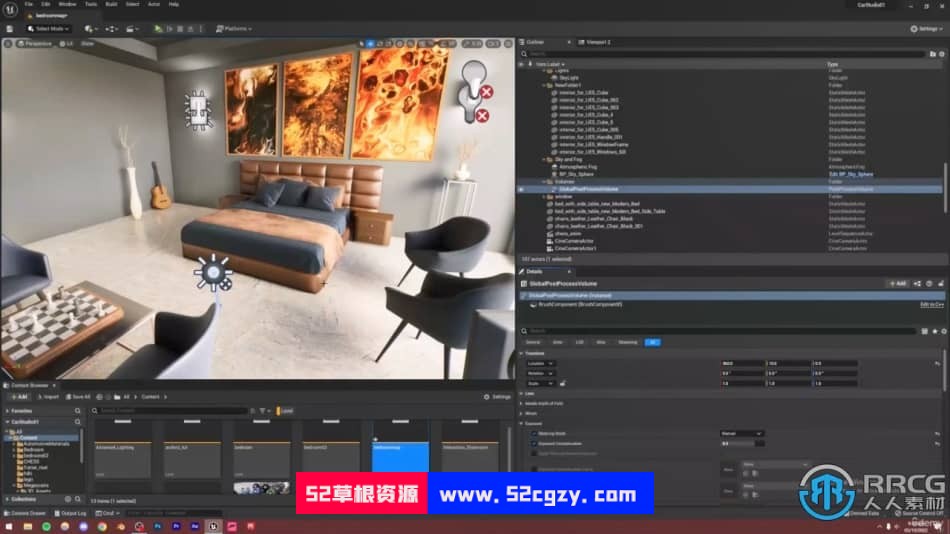UE5虚幻引擎室内设计建筑可视化技术视频教程 CG 第11张