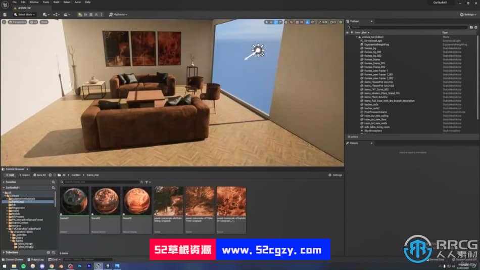 UE5虚幻引擎室内设计建筑可视化技术视频教程 CG 第4张