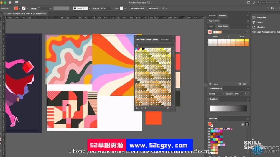 【中文字幕】Adobe Illustator色彩技术深入研究视频教程 AI 第4张