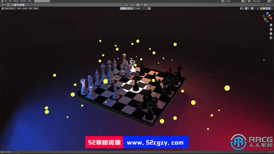Blender国际象棋场景实例训练视频教程 3D 第3张