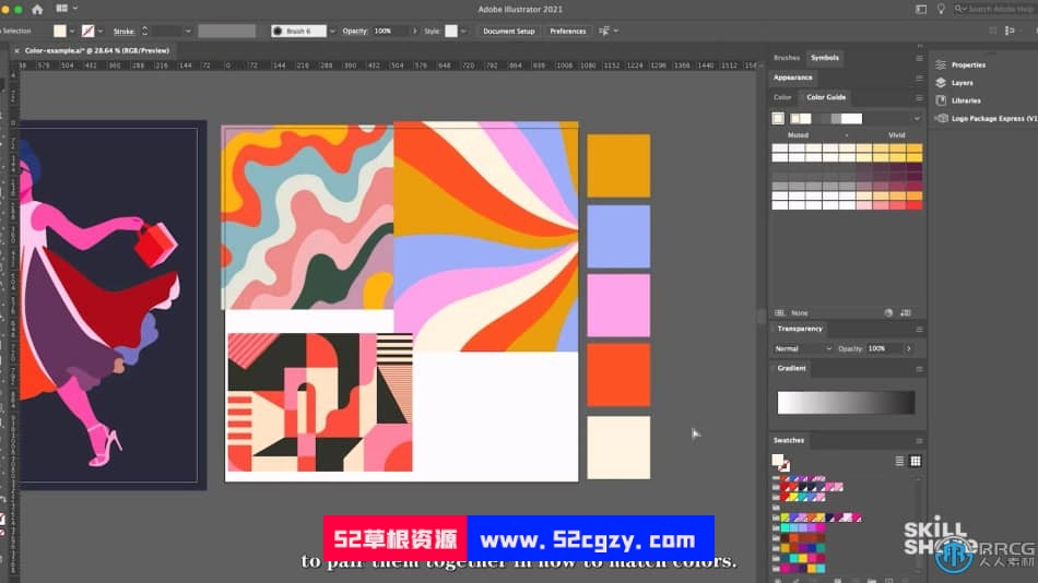 【中文字幕】Adobe Illustator色彩技术深入研究视频教程 AI 第5张