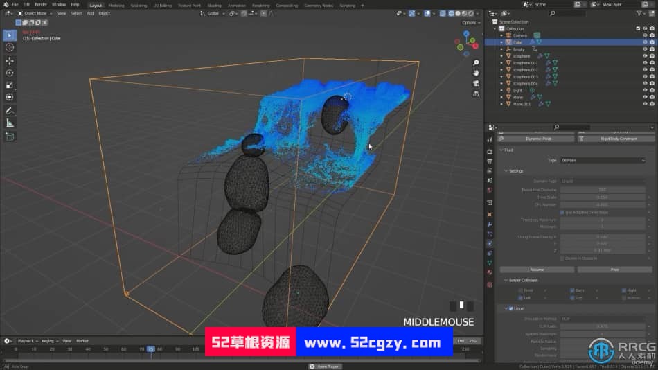 Blender流体模拟技术大师级训练视频教程 3D 第3张