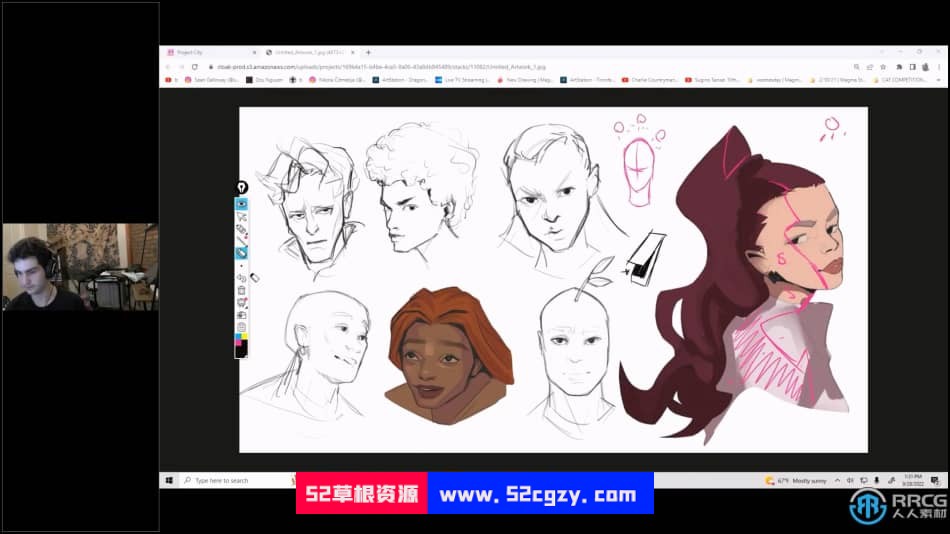 动画人物形象设计数字绘画训练视频教程 PS教程 第2张
