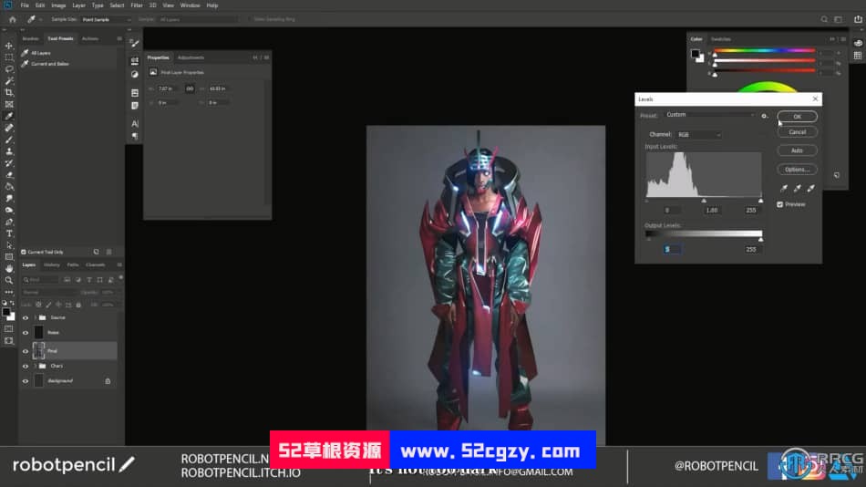 【中文字幕】照片角色参考合成创作数字绘画视频教程 CG 第2张