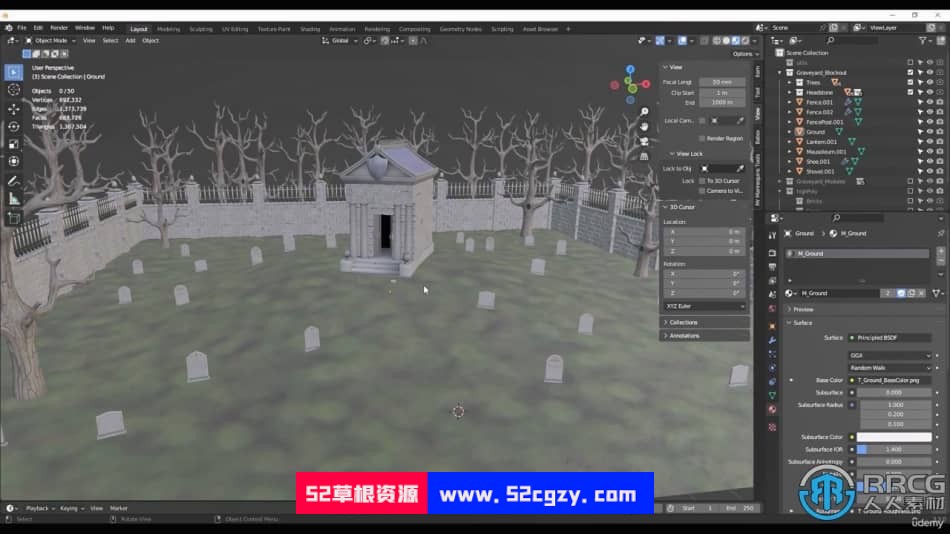 Blender大型3D环境场景艺术设计训练视频教程 3D 第21张