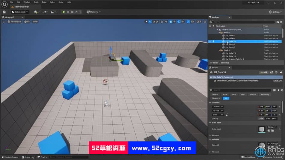 【中文字幕】UE5虚幻引擎第一人称多人生存游戏完整制作视频教程 CG 第17张