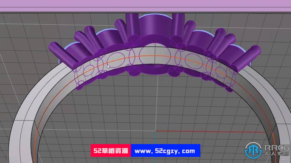 【中文字幕】Rhino红宝石戒指珠宝设计完整制作流程视频教程 CG 第9张