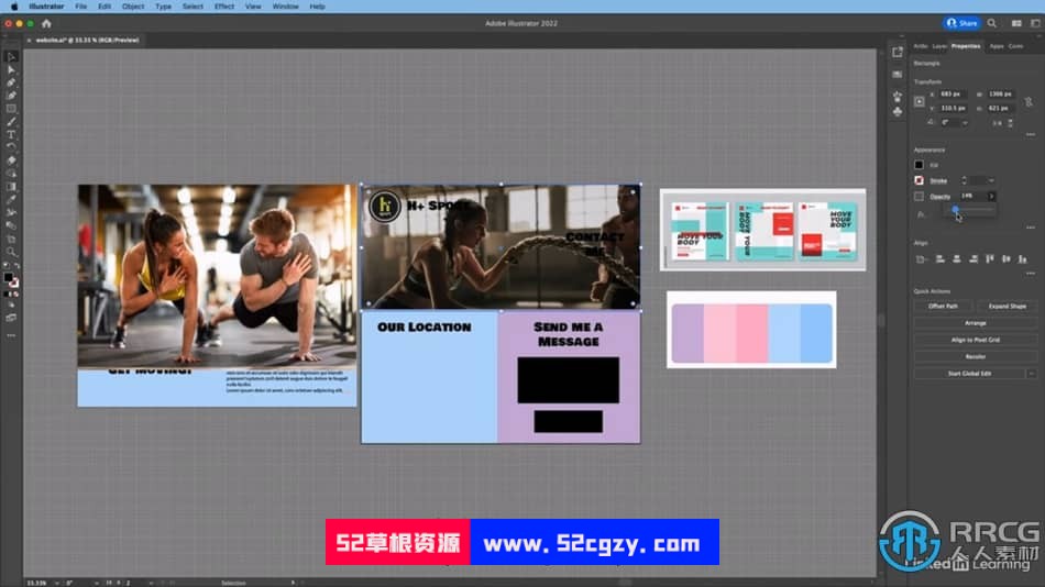 【中文字幕】Illustrator超强用户体验UX网站设计训练视频教程 AI 第3张