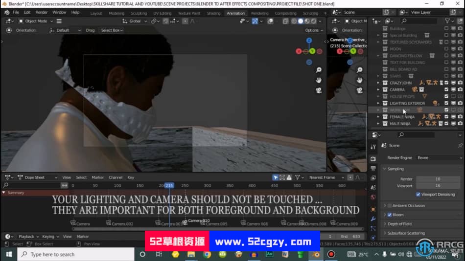 从Blender到After Effects动画场景合成技术训练视频教程 3D 第7张