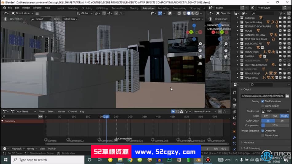 从Blender到After Effects动画场景合成技术训练视频教程 3D 第8张