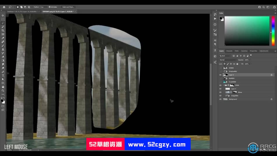 Blender与PS概念艺术场景设计实例制作视频教程 3D 第13张