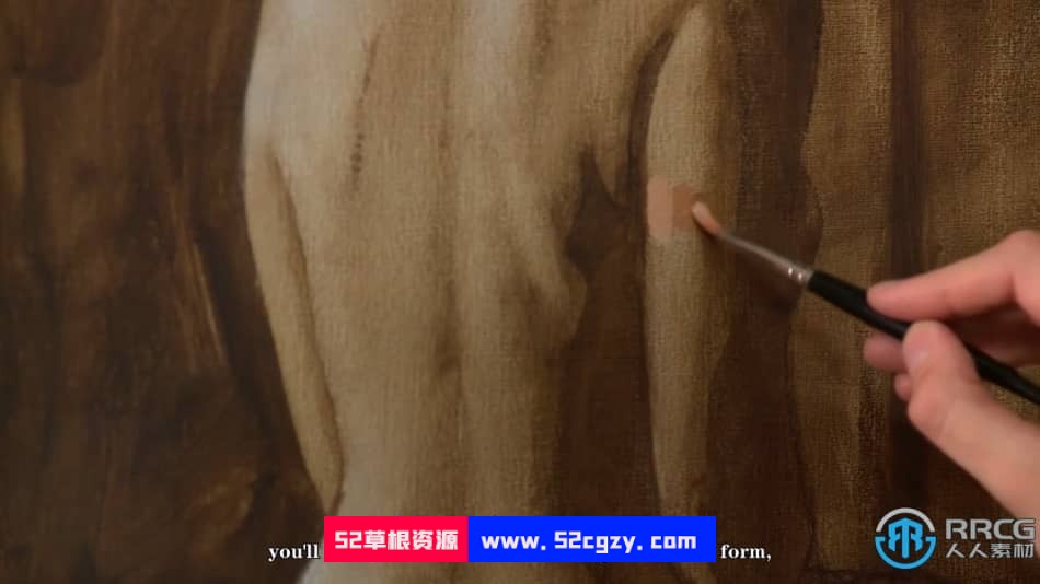 【中文字幕】人体油画绘画创作艺术训练视频教程 CG 第5张