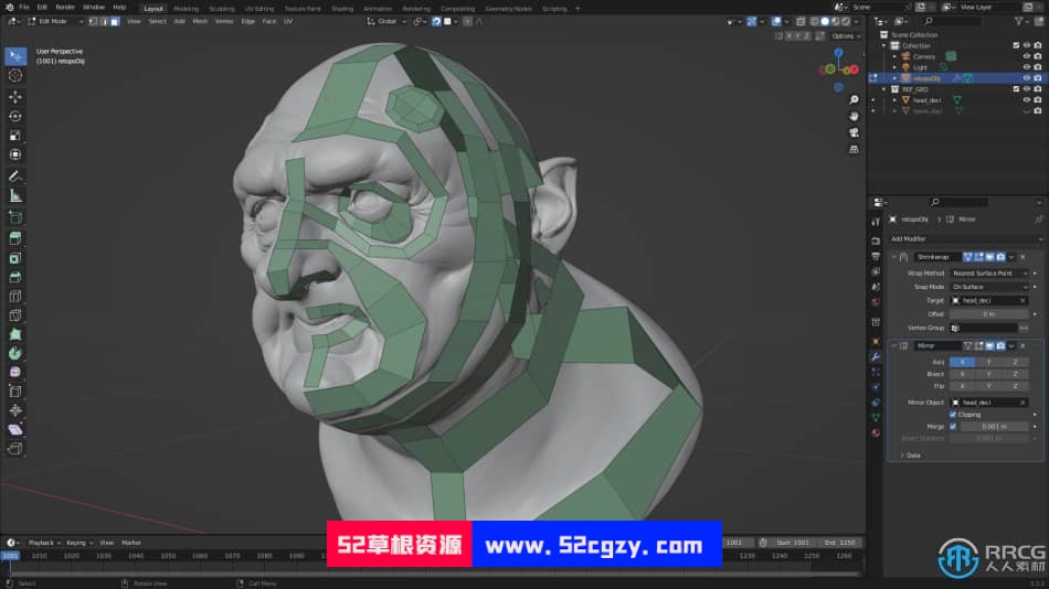 Zbrush逼真写实人物肖像雕刻制作完整流程大师班视频教程 ZBrush 第9张