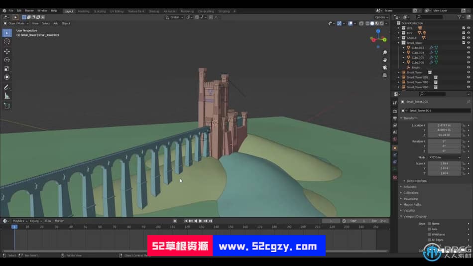 Blender与PS概念艺术场景设计实例制作视频教程 3D 第7张