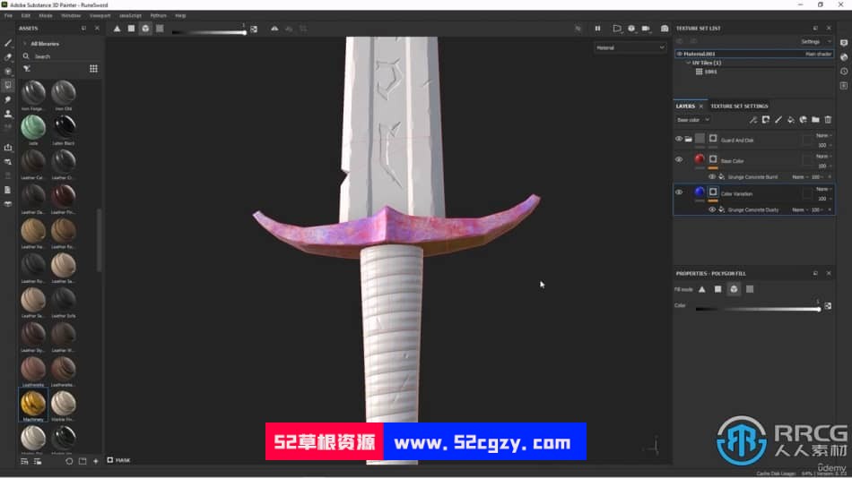 Substance Painter符文之剑游戏资产纹理贴图制作视频教程 CG 第6张