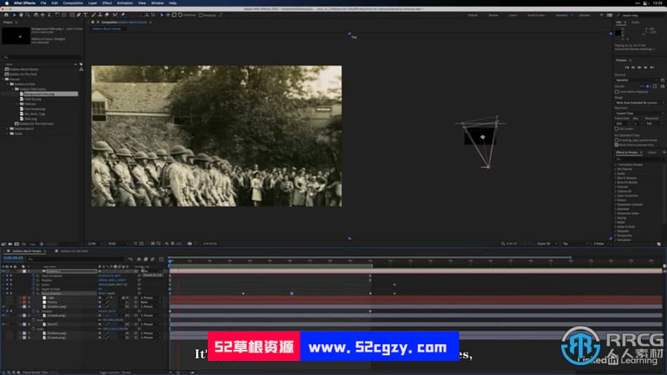 【中文字幕】AE与PS照片三维空间图层摄像机控制动画视频教程 AE 第5张