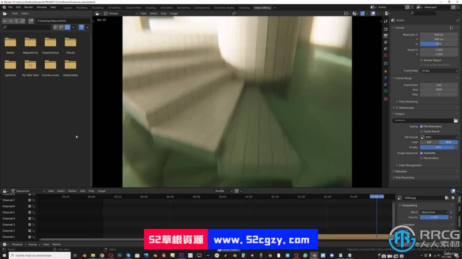 Blender复古幽闭室内场景动画实例制作视频教程 3D 第3张