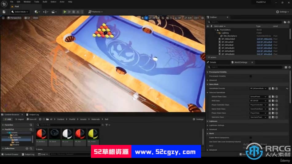 UE5中C++制作3D桌球游戏实例制作视频教程 CG 第12张