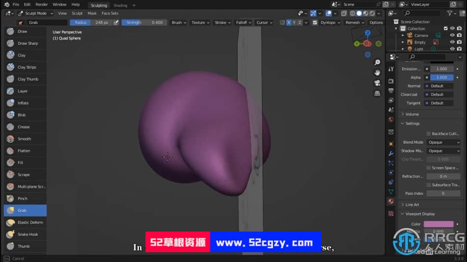 【中文字幕】Blender 3.3全面核心技术训练视频教程 3D 第4张