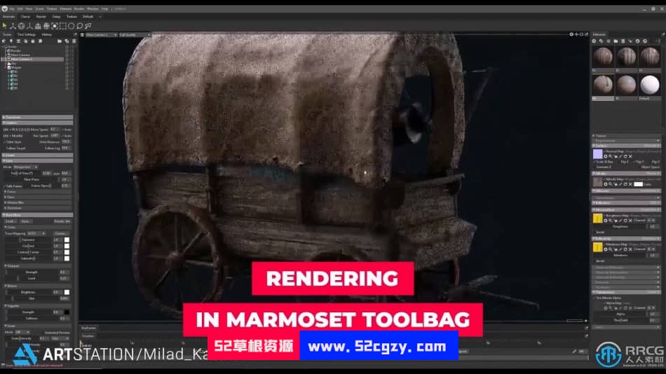 Blender老式西部马车完整制作流程视频教程 3D 第3张