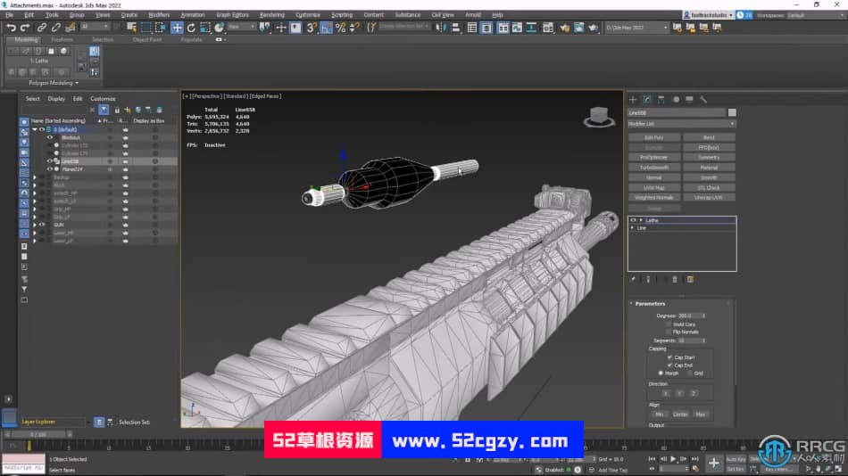 3dsMax制作3A级游戏武器完整工作流程视频教程 3D 第6张