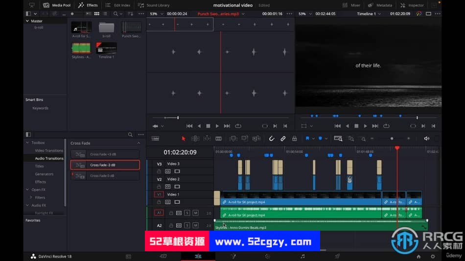 Davinci Resolve 18视频编辑初学者入门指南视频教程 CG 第4张