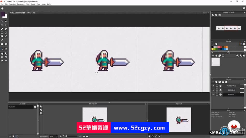视频游戏像素艺术生动角色动画制作视频教程 CG 第10张
