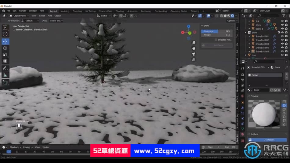 Blender圣诞树场景完整实例制作视频教程 3D 第4张