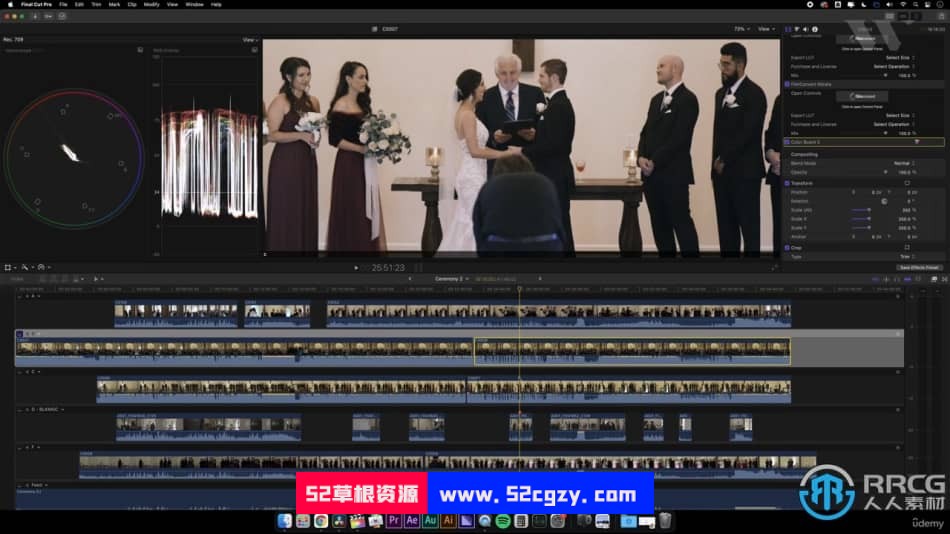 Final Cut Pro X婚礼影片视频编辑大师班训练视频教程 CG 第10张