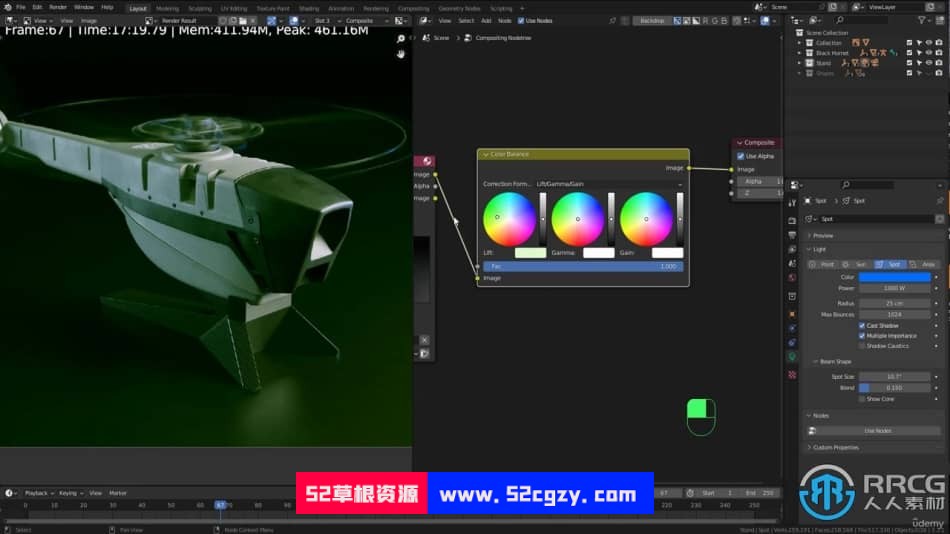 Blender纳米黑蜂无人机完整实例制作视频教程 3D 第9张