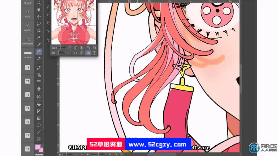 【中文字幕】Clip studio Paint女孩角色插画华丽构图绘画技巧视频教程 CG 第3张