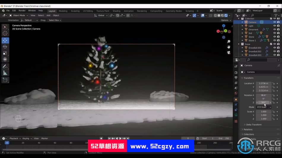 Blender圣诞树场景完整实例制作视频教程 3D 第6张