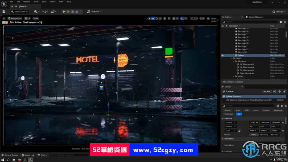 UE5虚幻引擎汽车旅馆高级游戏场景完整制作视频教程 UE 第25张
