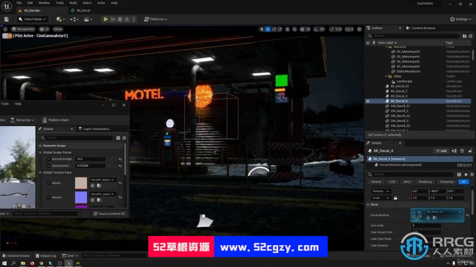 UE5虚幻引擎汽车旅馆高级游戏场景完整制作视频教程 UE 第19张