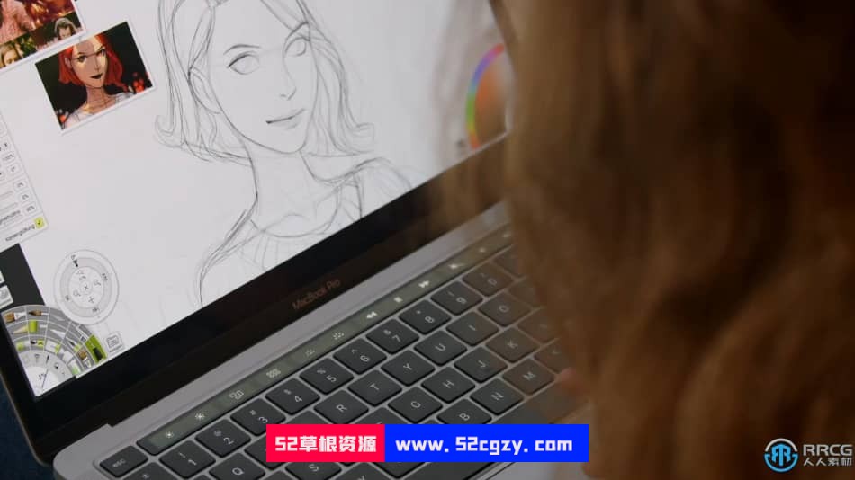 【中文字幕】自然光下女性角色肖像数字绘画技术视频教程 PS教程 第18张